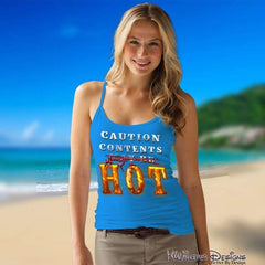 Ladies Hot Contents Racerback Tank Tops