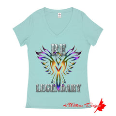Be Legendary Ladies V-Neck T-Shirts