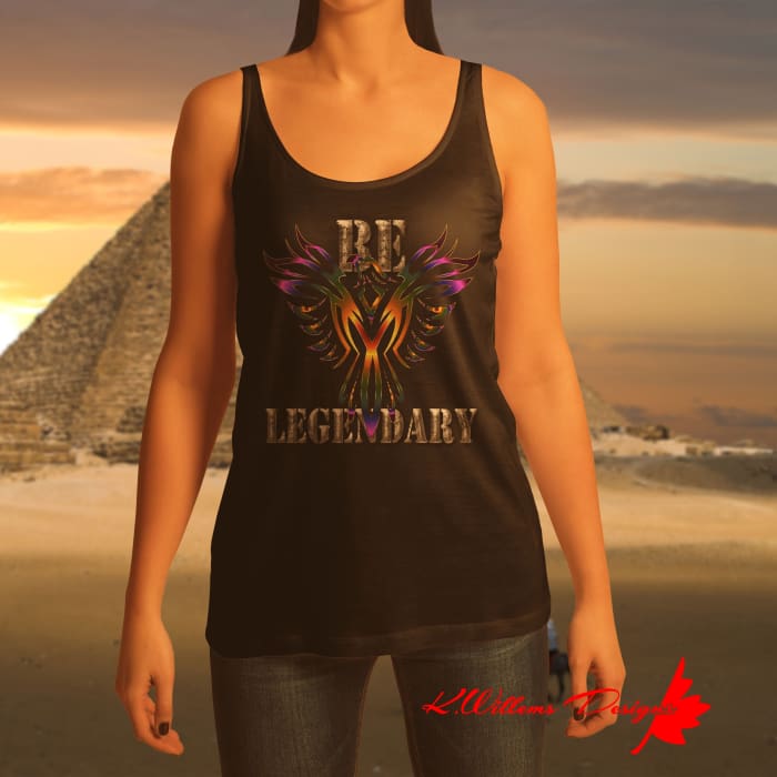 Be Legendary Ladies Racerback Tank Top