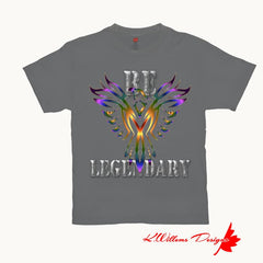Be Legendary Mens T-Shirts - Smoke Grey / Small (S)