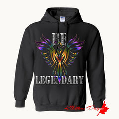 Be Legendary Unisex Hoodie - Black / Small (S)