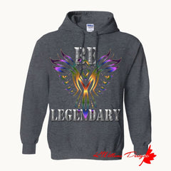 Be Legendary Unisex Hoodie - Dark Grey / Small (S)