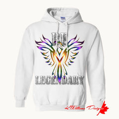 Be Legendary Unisex Hoodie - White / Small (S)