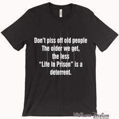 Life In Prison Mens Hanes T-Shirt - S / Black