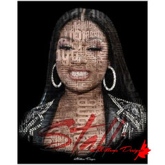 Megan Thee Stallion Word Cloud Art Print - Acrylic Art Print / 16x20 inch