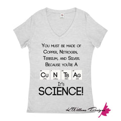 It’s Science Women’s V-Neck T-Shirt - Athletic Heather / Small (S)