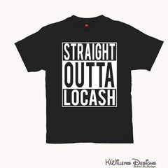 Straight Outta Locash Mens T-Shirt - Black / S