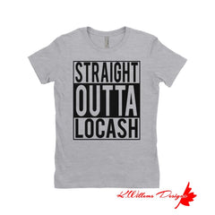 Straight Outta Locash Women’s T-Shirt - Heather Grey / Small (S)