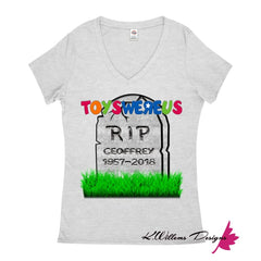 Toys Were Us Women’s V-Neck T-Shirt - Athletic Heather / Small (S)