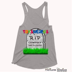 Toys Were Us Womens Racerback Tank Top - Grey Triblend / XS