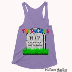 Toys Were Us Womens Racerback Tank Top - Purple / XS