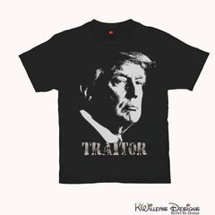 Traitor 45 Mens Hanes T-Shirts - Black / Small (S)
