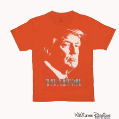 Traitor 45 Mens Hanes T-Shirts - Orange / Small (S)