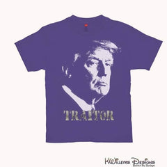 Traitor 45 Mens Hanes T-Shirts - Purple / Small (S)