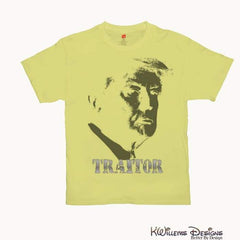 Traitor 45 Mens Hanes T-Shirts - Yellow / Small (S)