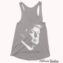 Traitor 45 Womens Racerback Tank Top - Grey Triblend / Extra Small (XS)